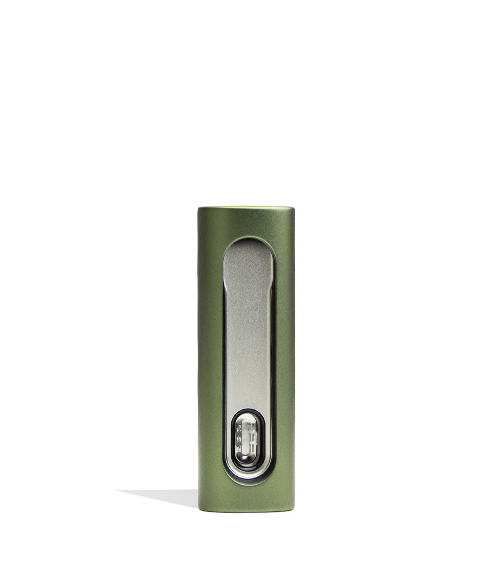 PAX Flow Dry Herb Vaporizer Greenstone Back Open View on White Background