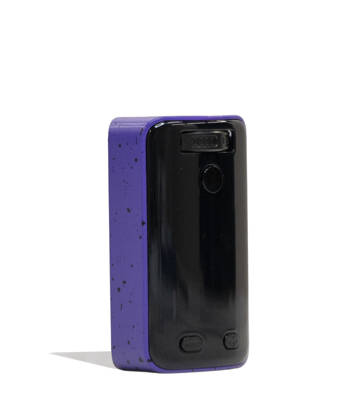 Purple Black Spatter Wulf Mods UNI 3.0 Universal Variable Voltage Battery Angle View on White Background