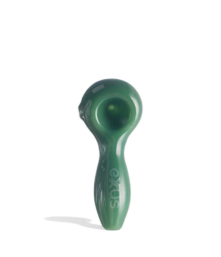 Jade Green Exxus Vape BUBL Hand Pipe 12pk Front View on White Background