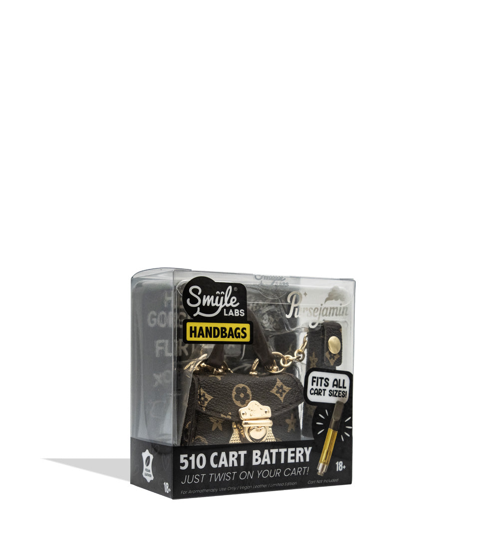 Smyle Pursejamin cartridge vaporizer box packaging side view on white background