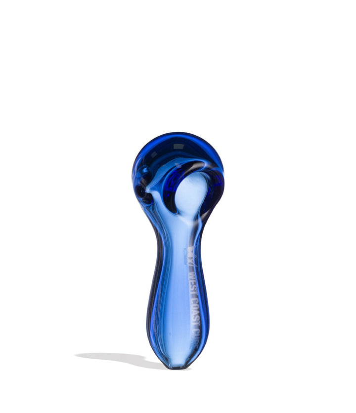 Blue West Coast Cure Globe Hand Pipe 15pk Angle View on White Background