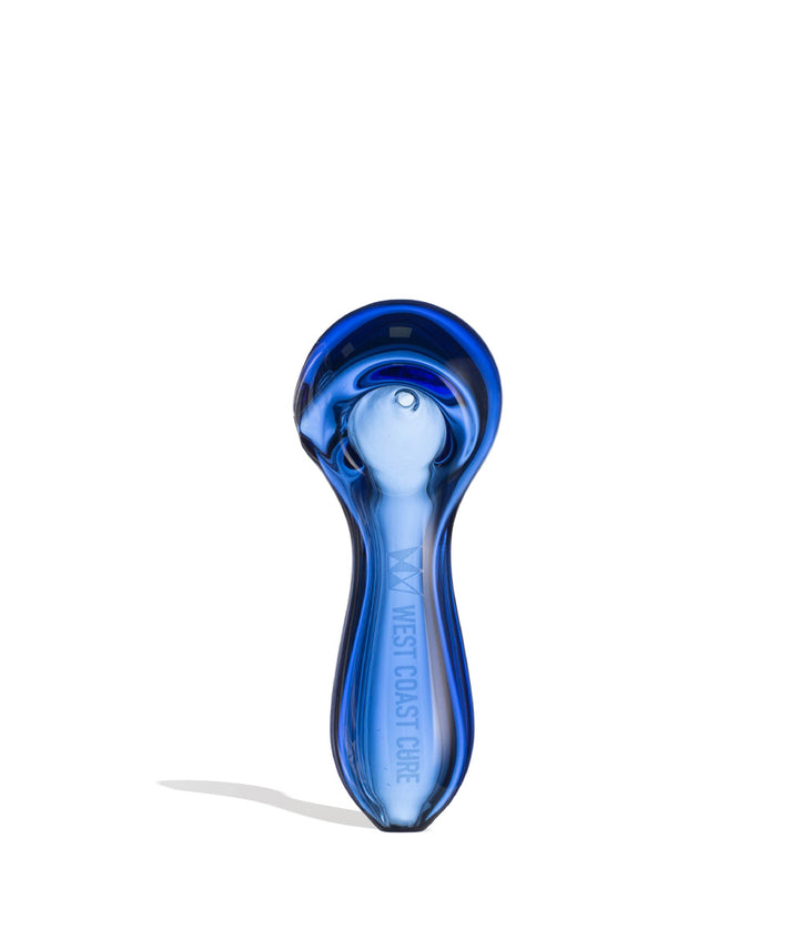 Blue West Coast Cure Globe Hand Pipe 15pk Front View on White Background