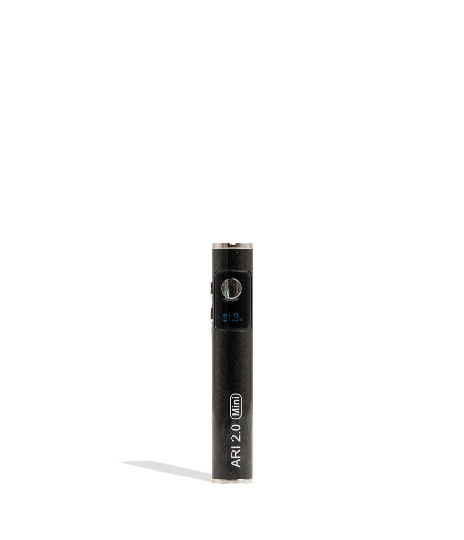 Black Yocan Ari Mini 2.0 Variable Voltage Battery 15pk Front View on White Background
