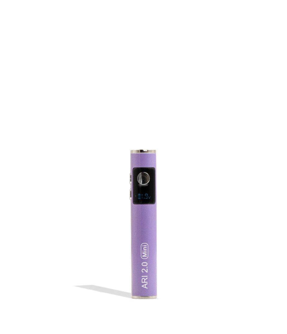 Purple Yocan Ari Mini 2.0 Variable Voltage Battery 15pk Front View on White Background